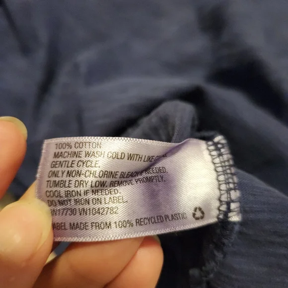 🦋 Women's Blue Moo-Moo Bed Shirt - Picture 4 of 4